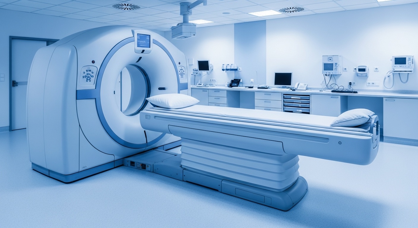 CT-scanner in een moderne radiologie-afdeling van een ziekenhuis