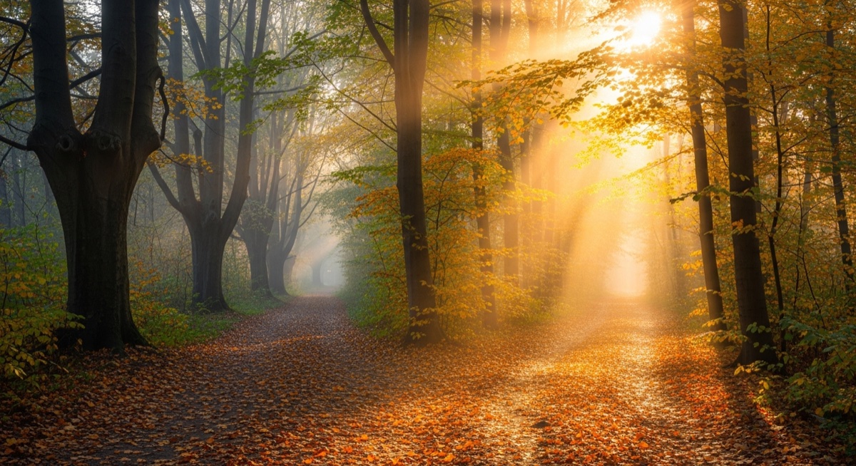 Een bospad dat splitst in twee richtingen - metafoor voor keuzes en mindset